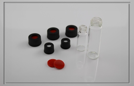 fiale di vetro di scintillazione di prova di laboratorio con il cappuccio di plastica del foro centrale, 1.5ml