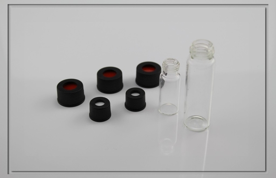 fiale di vetro di scintillazione di prova di laboratorio con il cappuccio di plastica del foro centrale, 1.5ml